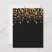 Gold Sweet 16 Funkelnd String Lights Rett Date Save The Date (Rückseite)