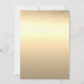 Gold Sweet 16 Geburtstag Einladung (Rückseite)