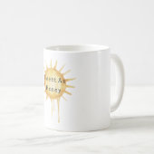 Gold Sweet Honey Drips Sun Kaffeetasse (VorderseiteRechts)