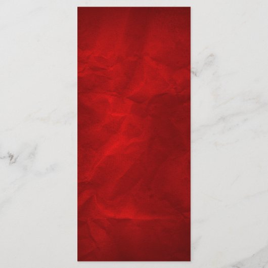 Gold Swirl Bright Red Wedding Programm (Rückseite)