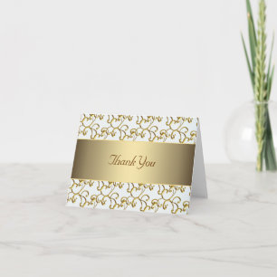 Gold Swirl Gold Dankeskarten Dankeskarte
