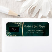 Gold Swirls Emerald Green Wedding  (Insitu)
