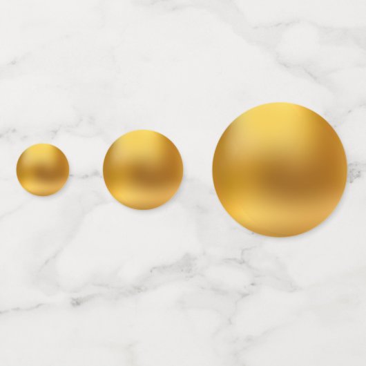 Gold Table Confetti Konfetti (Vorderseiten)