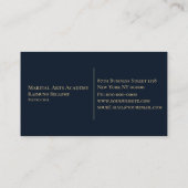 Gold Tai Chi Business Card Visitenkarte (Rückseite)