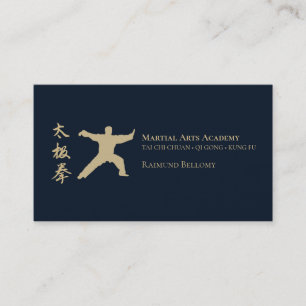 Gold Tai Chi Business Card Visitenkarte