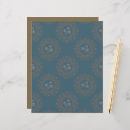 Gold Tapestry Rokoko Polka Dot Mandala Scrapbook