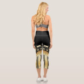 Gold-Tastatur Capri Leggings (Rückseite)