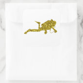 Gold Tauchen Aufkleber (Tasche)