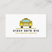 Gold Taxi Cab Logo, Preisliste Visitenkarte (Vorderseite)