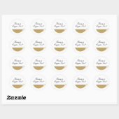 Gold Teacup Umschlag Aufkleber & Sticker (Blatt)