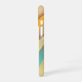 Gold Teal Abstract Art iPhone 16 Hülle (Linke Seite)