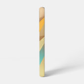 Gold Teal Abstract Art Samsung Galaxy Hülle (Linke Seite)