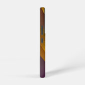 Gold Teal Abstract Art Samsung Galaxy Hülle (Rechte Seite)