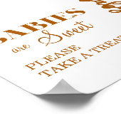 Gold Teddy Balloon Babies Are Sweet Poster (Ecke)