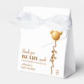 Gold Teddy Balloon Beary Thanks Neutral Geschenkschachtel (Vorderseite)