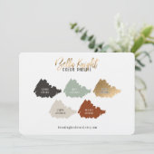 Gold Terracotta Green & Beige Farbpalette (Stehend Vorderseite)