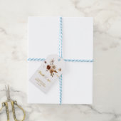 Gold Terracotta Rust Fall Brautparty Gefallen Geschenkanhänger (Mit Garn)