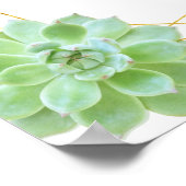 Gold Terrarium Succulent Wedding Willkommenszeiche Poster (Ecke)