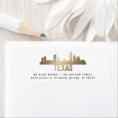 Gold texas Moving Announcement Rücksendeadresse (Insitu)