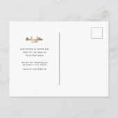 Gold texas Staat Moving Ankündigung Postkarte (Rückseite)