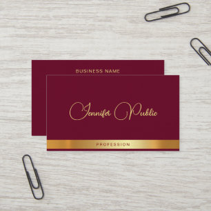 Gold Text Kalligrafie Name Luxus Premium Dick Visitenkarte