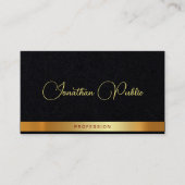 Gold Texttypografie Name Luxus Premium Dick Visitenkarte (Vorderseite)