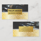 Gold Textur Hintergrund | Metallische Makeup - Bür Visitenkarte (Vorne/Hinten)