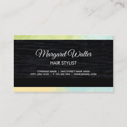 Gold Textur | Velvet schwarz mit Monogramm Busines Visitenkarte (Rückseite)