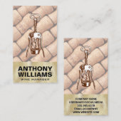 Gold Texture Wine Opener | Korken Visitenkarte (Vorne/Hinten)