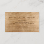 Gold Textured Architecture Business Card Visitenkarte (Rückseite)