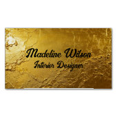 Gold Textured Magnetische Visitenkarte (Vorderseite)