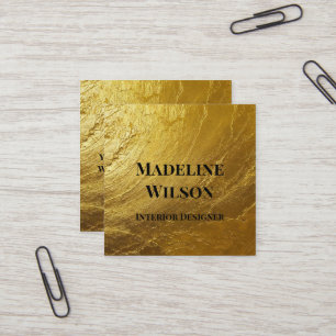 Gold texturiert quadratische visitenkarte