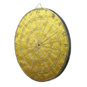 Gold Texturmuster (Luxuriöses Goldenes Glühen) Dartscheibe (Vorderseite rechts)