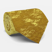 Gold Texturmuster (Luxuriöses Goldenes Glühen) Krawatte (Gerollt)