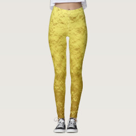 Gold Texturmuster (Luxuriöses Goldenes Glühen) Leggings
