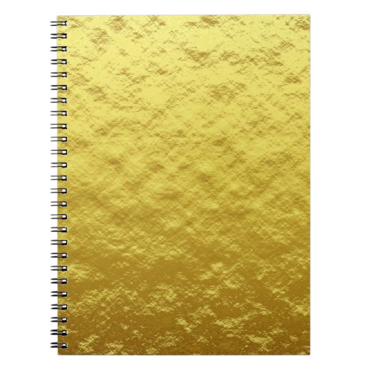 Gold Texturmuster (Luxuriöses Goldenes Glühen) Notizblock (Vorderseite)