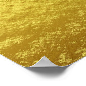 Gold Texturmuster (Luxuriöses Goldenes Glühen) Poster (Ecke)