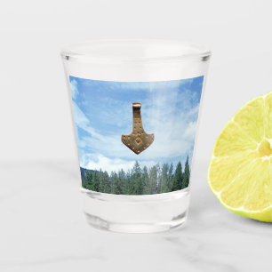 Gold Thammer Bäume Schuss Glas