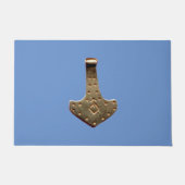 Gold Thammer blauer Türmchen Fußmatte (Vorderseite)