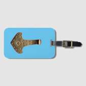Gold Thammer Blue Gepäckmarke Gepäckanhänger (Vorderseite (Horizontal))