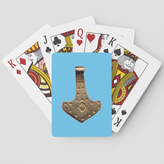 Gold Thammer Blue Poker Spielkarten (Rückseite)