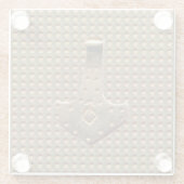 Gold Thammer Gold Indent Glas Untersetzer (Rückseite)