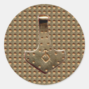 Gold Thammer Gold Indent große runde Aufkleber