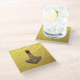 Gold Thammer Gold Vein Glas Untersetzer