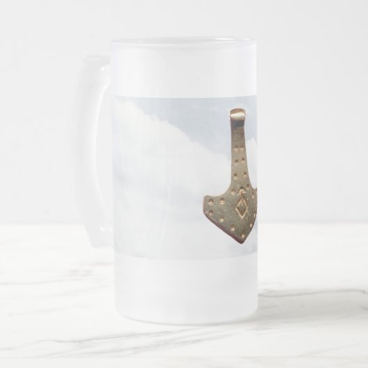 Gold Thammer mattierte Tasse (Vorderseite Links)