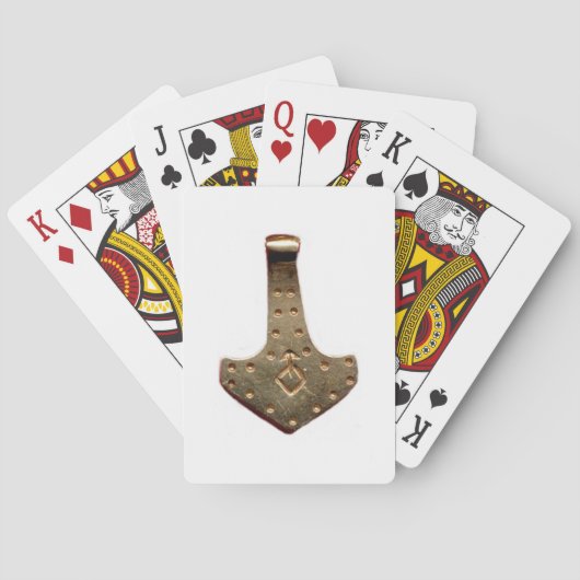 Gold Thammer Poker Spielkarten (Rückseite)