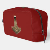 Gold Thammer Red Dopp Kit Waschbeutel (Rechte Ecke)