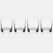 Gold Thammer Steine Brille Set von 4 Whiskyglas (Rechts)