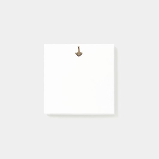 Gold Thammer weiße Notizblöcke Post-it Klebezettel (Vorderseite)