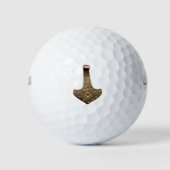 Gold Thammer Wilson Ultra Golfbälle 3 Stk. (Vorderseite)